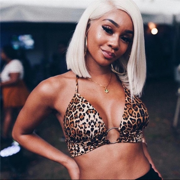 Cheetah Print Crop Top - Picture 3 of 3